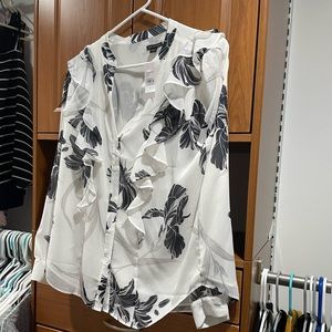 Ann Taylor Ruffle Blouse